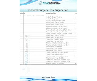 General Surgery Hciv Instrument Set